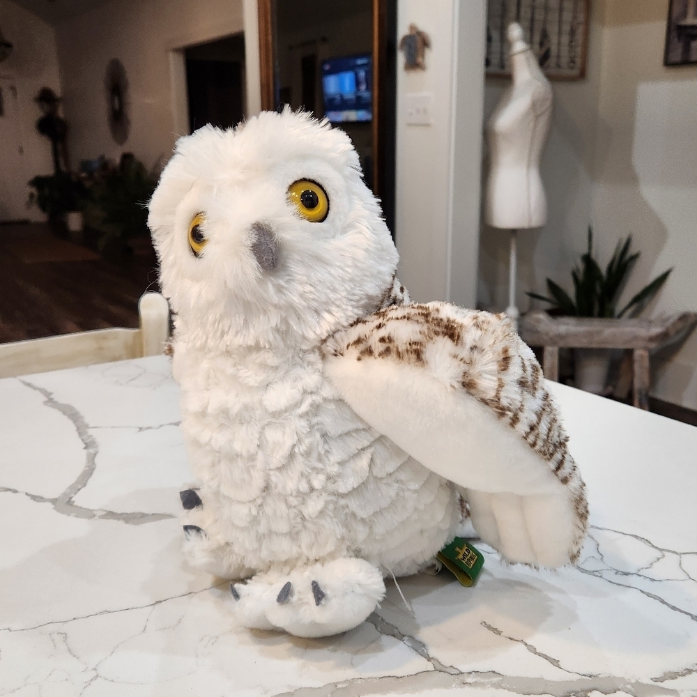 Wild Republic Snowy Owl Plush, Stuffed Animal, Plush Toy,  12 Inches